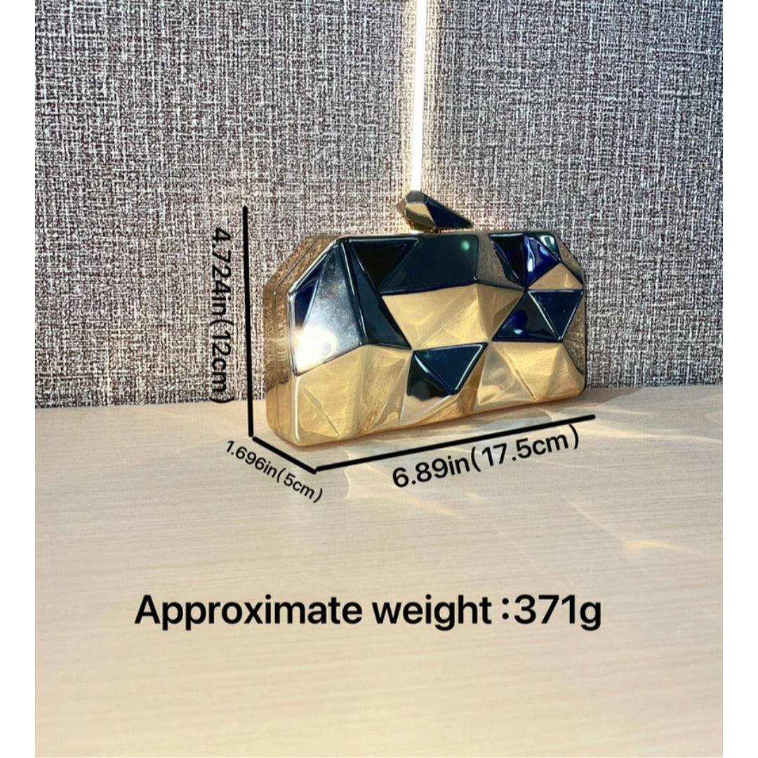 Bolsos geométricos para cena, bolsos de vestir, bolsos de mano para fiestas y graduaciones. 