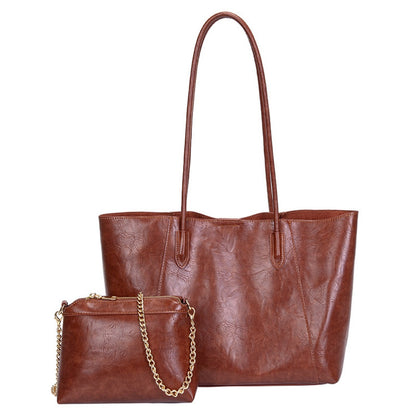 Bolso tote de gran capacidad para mujer, bolso bandolera vintage para ir al trabajo, bolso tote versátil para llevar bajo el brazo, bolso con asa superior 