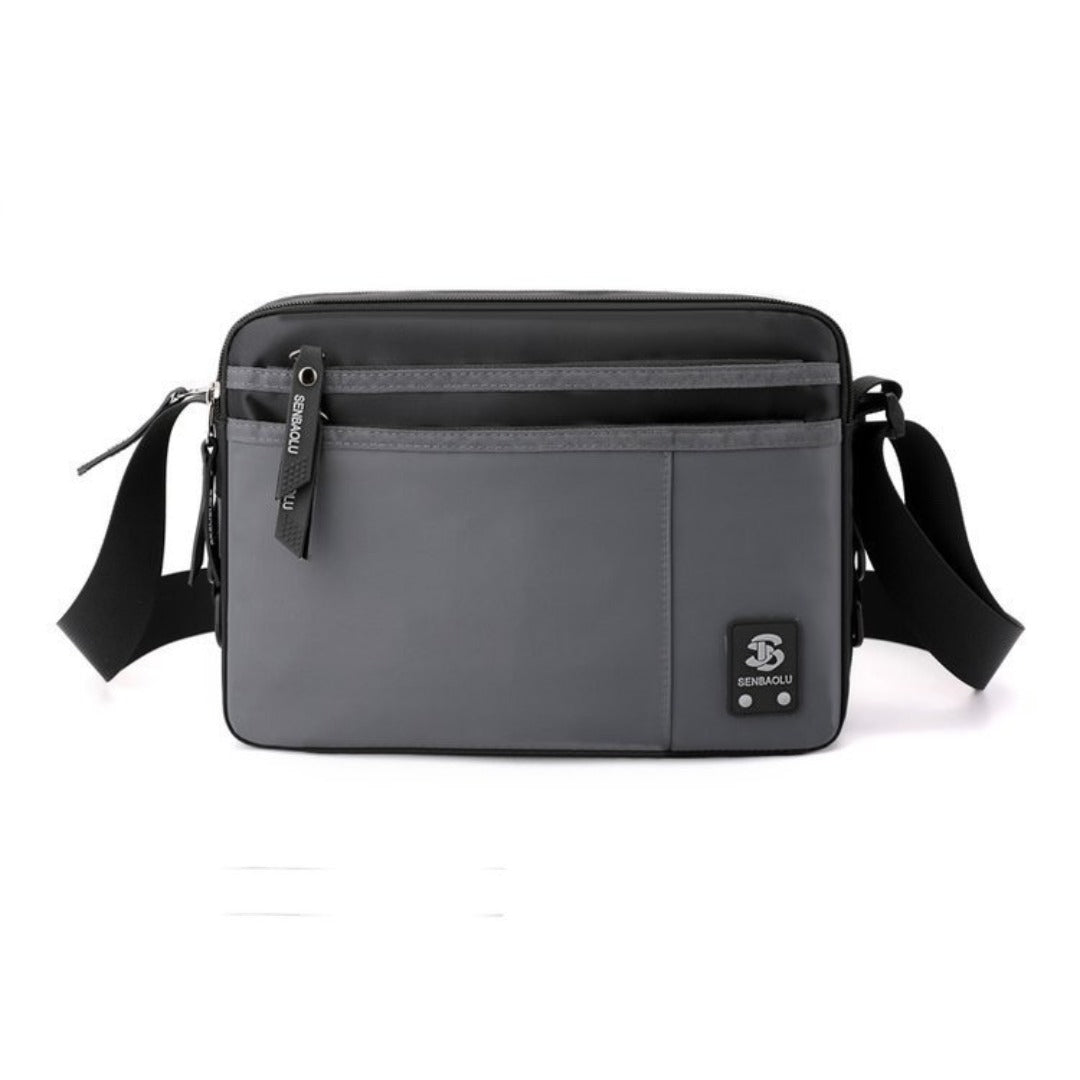 Bolso bandolera ligero para hombre, bolso pequeño de hombro para negocios, bolso de viaje sencillo e informal, bolso bandolera cuadrado pequeño para hombre 