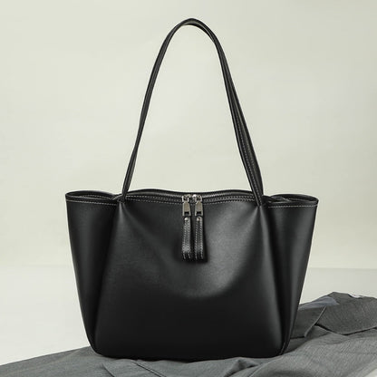 Bolso tote grande y elegante para mujer: bolso de mano con material PU suave y gran capacidad para un estilo hobo de uso diario. 