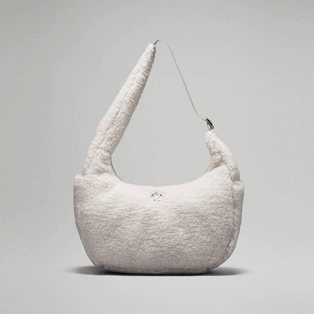 Bolso hobo Plush Cloud, bolso ligero ajustable para llevar bajo el brazo, elegantes bolsos hobo, bolso de hombro hobo. 