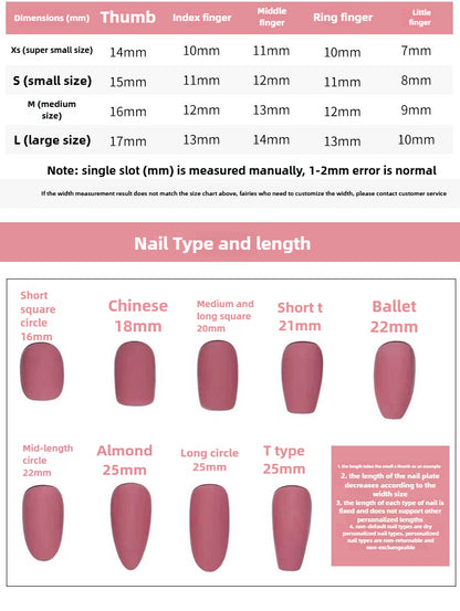 0948- Handmade press on nails fake nails removable