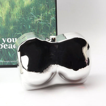 Elegante bolso de mano de acrílico de forma irregular – Bolso de mano de noche con estilo, perfecto para fiestas, graduaciones y bodas.