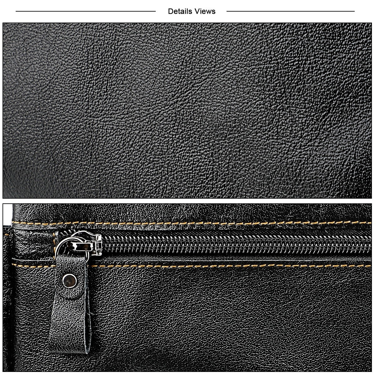 Riñonera multifuncional de piel auténtica para hombre y mujer – Ideal para viajes, deportes, correr y vacaciones, con múltiples bolsillos.