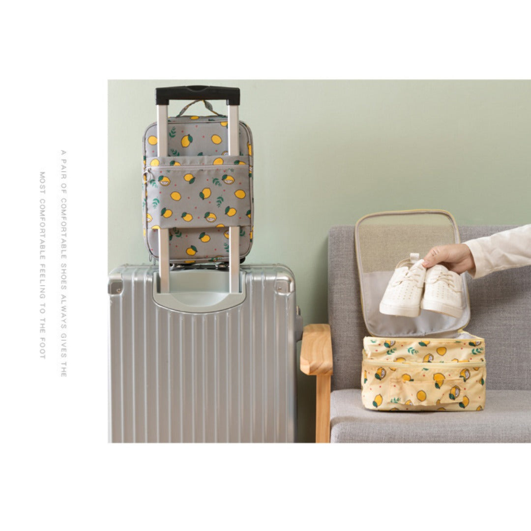 Bolsa de gran capacidad para guardar hasta tres pares de zapatos, práctica bolsa de tela Oxford, impermeable, tipo maleta con ruedas. 