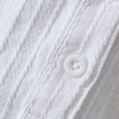 100% cotton white blouse women shirt spring summer elegant V-Neck ladies tops haut femme blusa womens tops and blouses