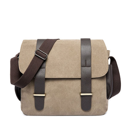 Men's shoulder bag, travel leisure crossbody bag canvas, student bag, men's crossbody bag