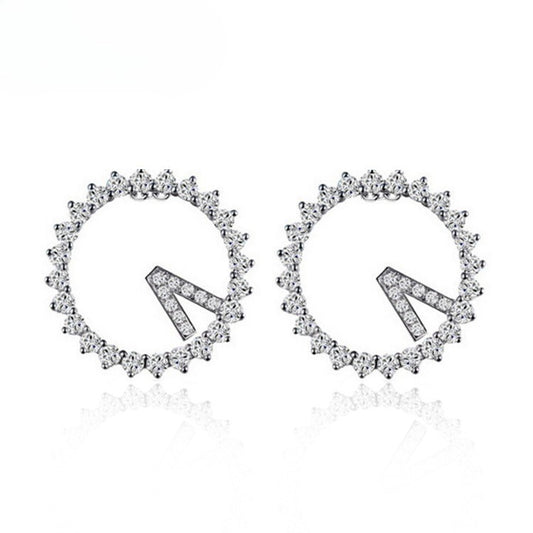 Micro-Set Zircon Stud Earrings
