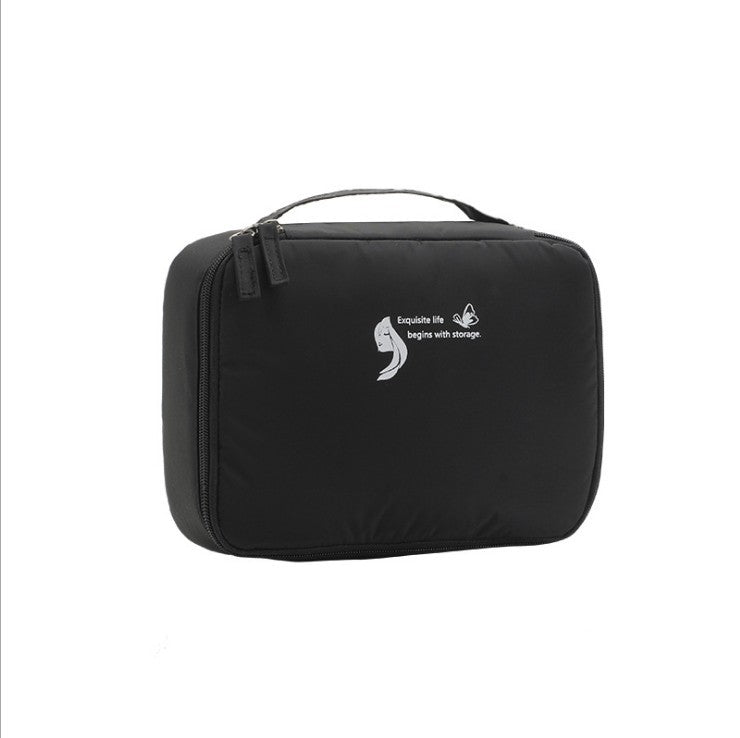 Lightweight makeup bags,Waterproof multi-functional portable toilet bag, anti-wrinkle large-capacity square cosmetic bag, makeup bag with compartments,