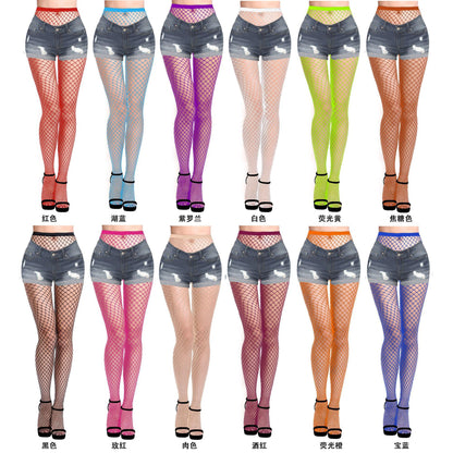 Lingerie Fishnet Stockings Mesh Hollow Out Bodysuit Pajamas Shorts Uniform Temptation