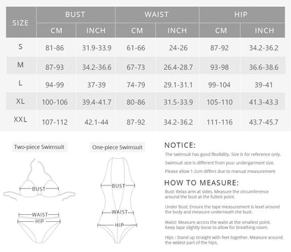 Circle Tube Top Back Strap Sexy Split Bikini Swimsuit