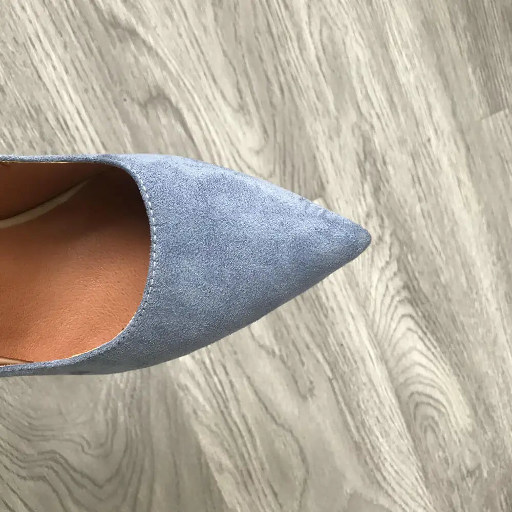 High Heel 12cm Blue Black Suede Women Pumps Super High Heels Sexy Pointed Toe Yellow Pink Satin Heels Womans Shoes 2025