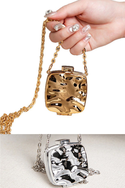 Acrylic Box Bag Summer Lady, Mini Lipstick Air Cushion Storage Bag, Mini Metallic Little Purse, Clutch Purse, Clutch Purse Casual, Clutch Purse Party, Prom Bag, evening Party Purse,