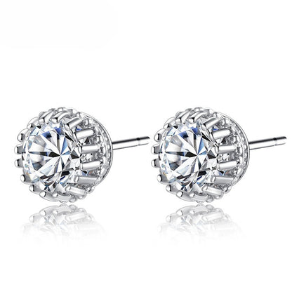 Micro-Set Zircon Stud Earrings