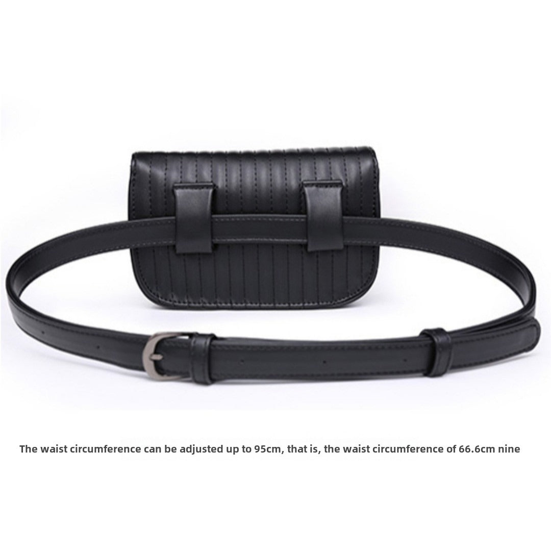 Riñonera pequeña para mujer Rivet: bolso de cintura informal y moderno para viajes, deportes, vacaciones, correr y playa; compacta, elegante y funcional. 