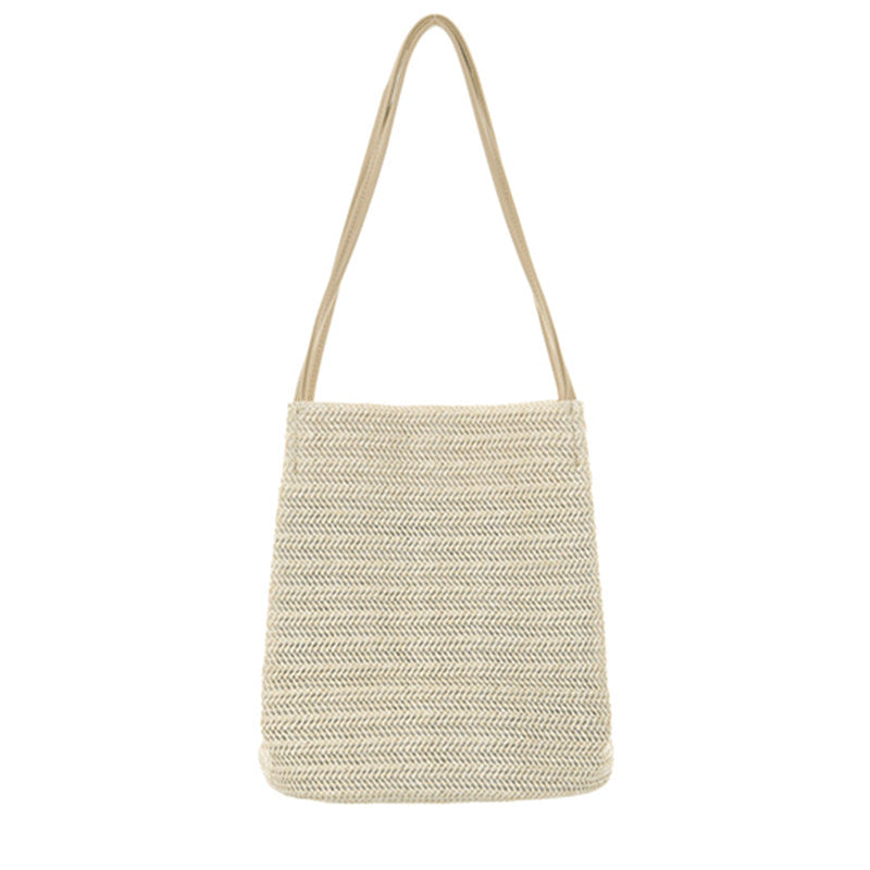 Bolso hobo tejido, bolso hobo bohemio de verano, bolso de hombro con cierre magnético, bolso de paja de playa para el verano 