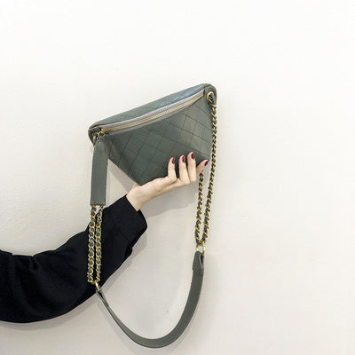 Riñonera de moda – Bolso bandolera elegante para mujer, ideal para el día a día gracias a su cadena ajustable. 