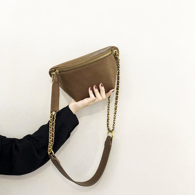 Riñonera de moda – Bolso bandolera elegante para mujer, ideal para el día a día gracias a su cadena ajustable. 
