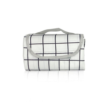 Colchón acolchado para picnic, ideal para excursiones de primavera; colchón portátil para acampar al aire libre; tapete de suelo a cuadros. 