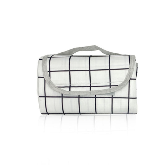 Colchón acolchado para picnic, ideal para excursiones de primavera; colchón portátil para acampar al aire libre; tapete de suelo a cuadros. 