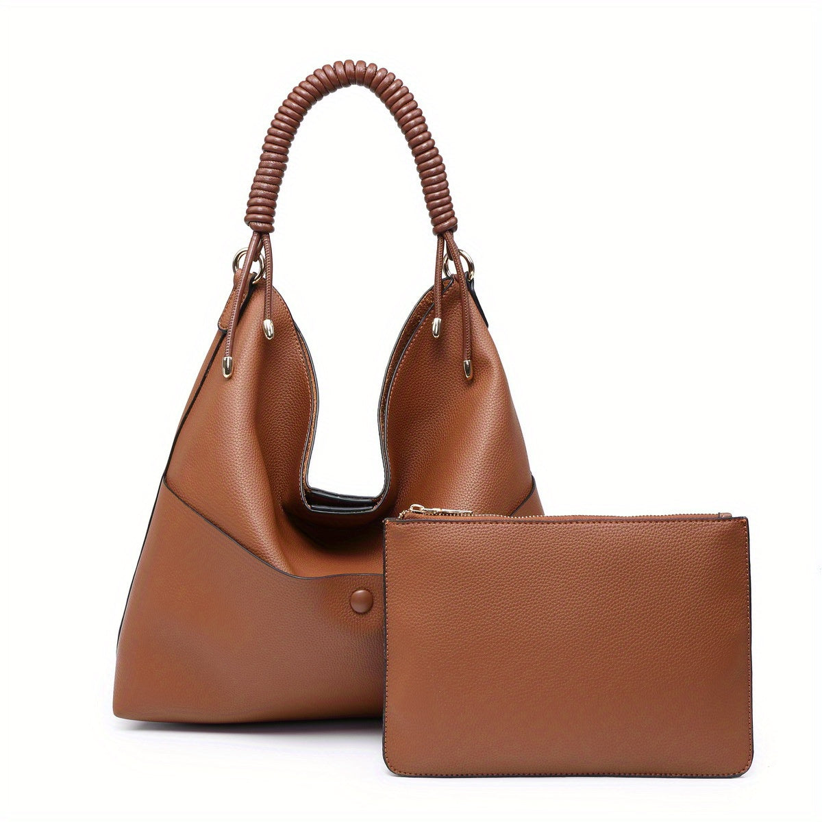 Soft Hobo Bag Unique Drawstring Handle