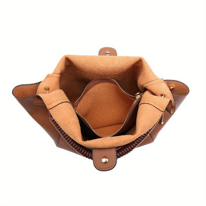 Bolso hobo suave con asa trenzada única