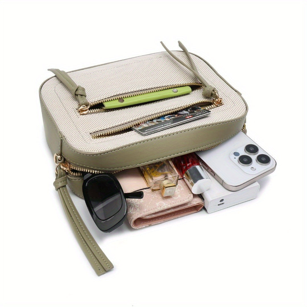 Bolso bandolera pequeño de color contrastante