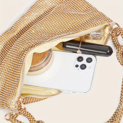 Bolso de hombro tipo hobo, bolso de noche con gran capacidad