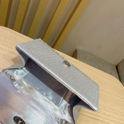 Bolso tote de mujer con diamantes de imitación brillantes, bolso de mano, bolso de fiesta, bolso de noche, bolso bandolera.