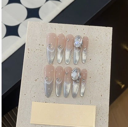 1034- Handmade press on nails fake nails removable