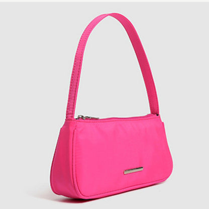 Bolso bandolera mini de verano para mujer – Elegante bolso de hombro de nailon Oxford, bolso baguette hobo moderno y versátil 