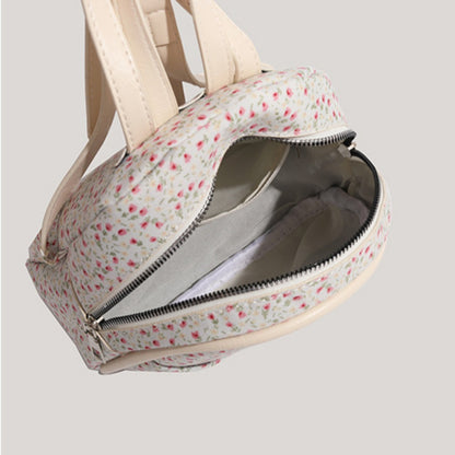 Mini retro floral small backpack, mini girl fashion backpack, small backpack purse for girls teens women