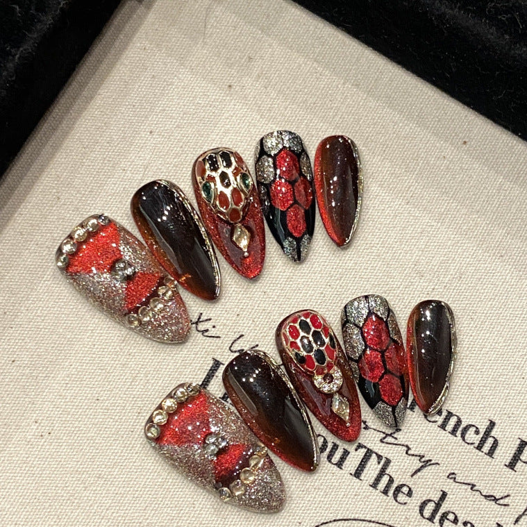 0937- Handmade press on nails fake nails removable