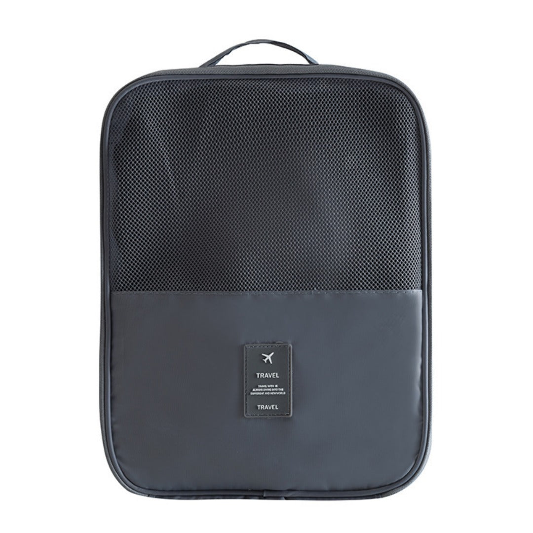 Bolsa de gran capacidad para guardar hasta tres pares de zapatos, práctica bolsa de tela Oxford, impermeable, tipo maleta con ruedas. 