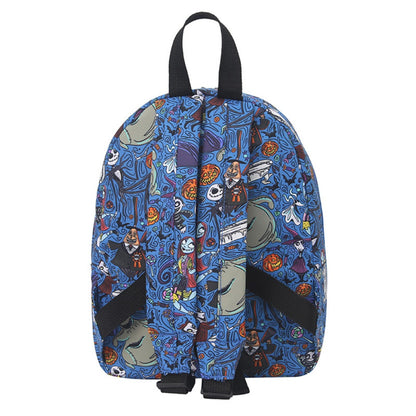 Mochila con estampado digital de bruja y calabaza, mochila impermeable de nailon, mochila para estudiantes. 