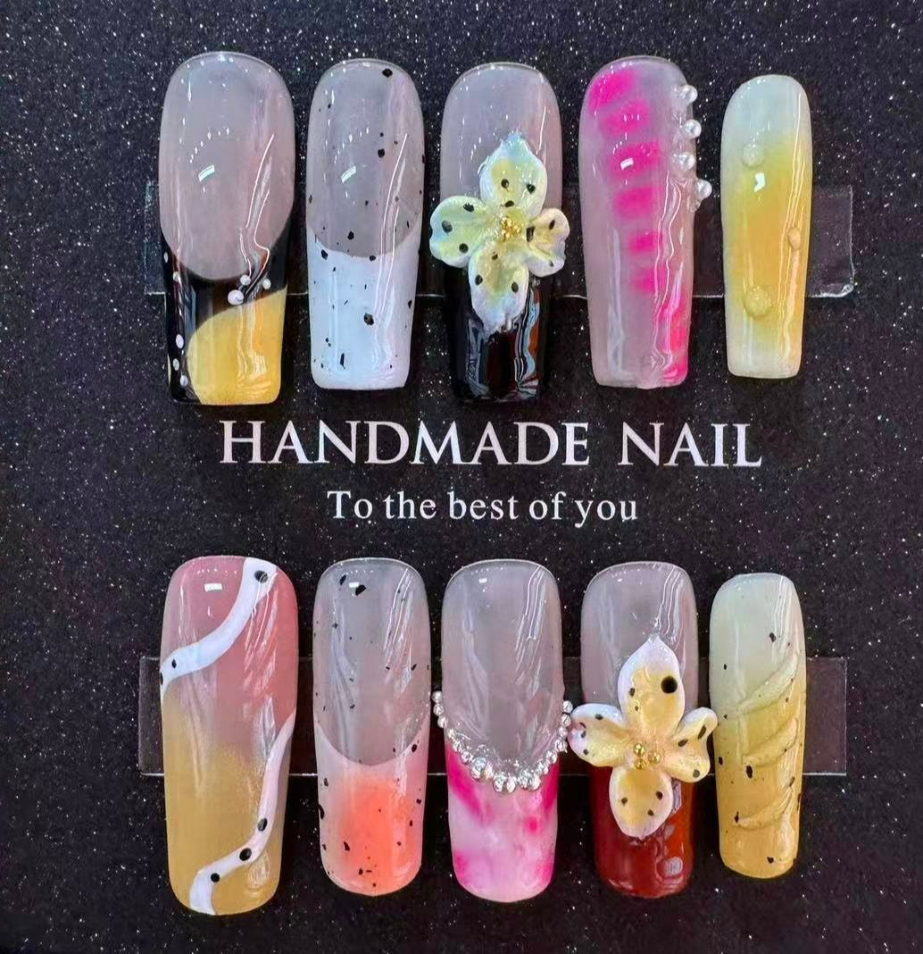 Christmas handmade nail wear temperament gentle nail art nail patch