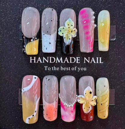 Christmas handmade nail wear temperament gentle nail art nail patch