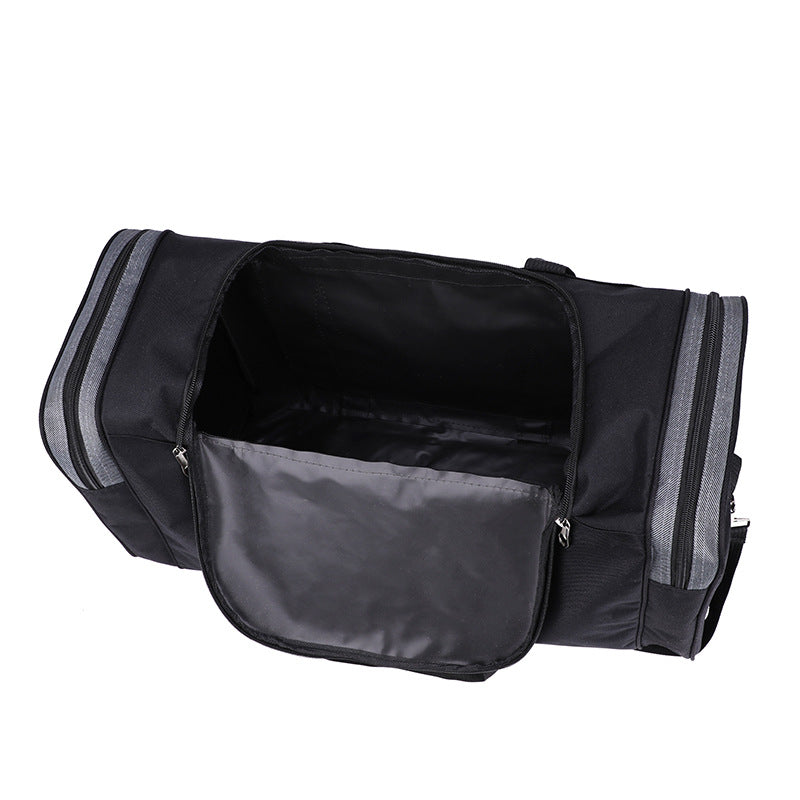 Bolsa de viaje para fitness, bolsa de lona plegable de gran capacidad, tela Oxford informal. 