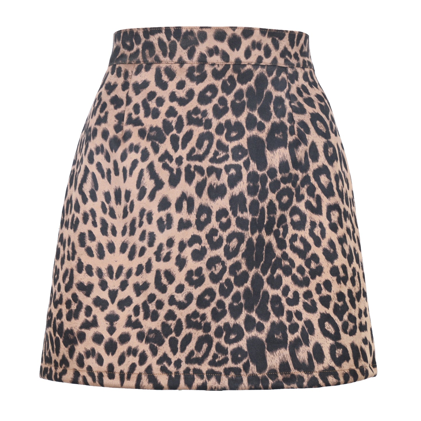 Suede Wrap Mini Skirt