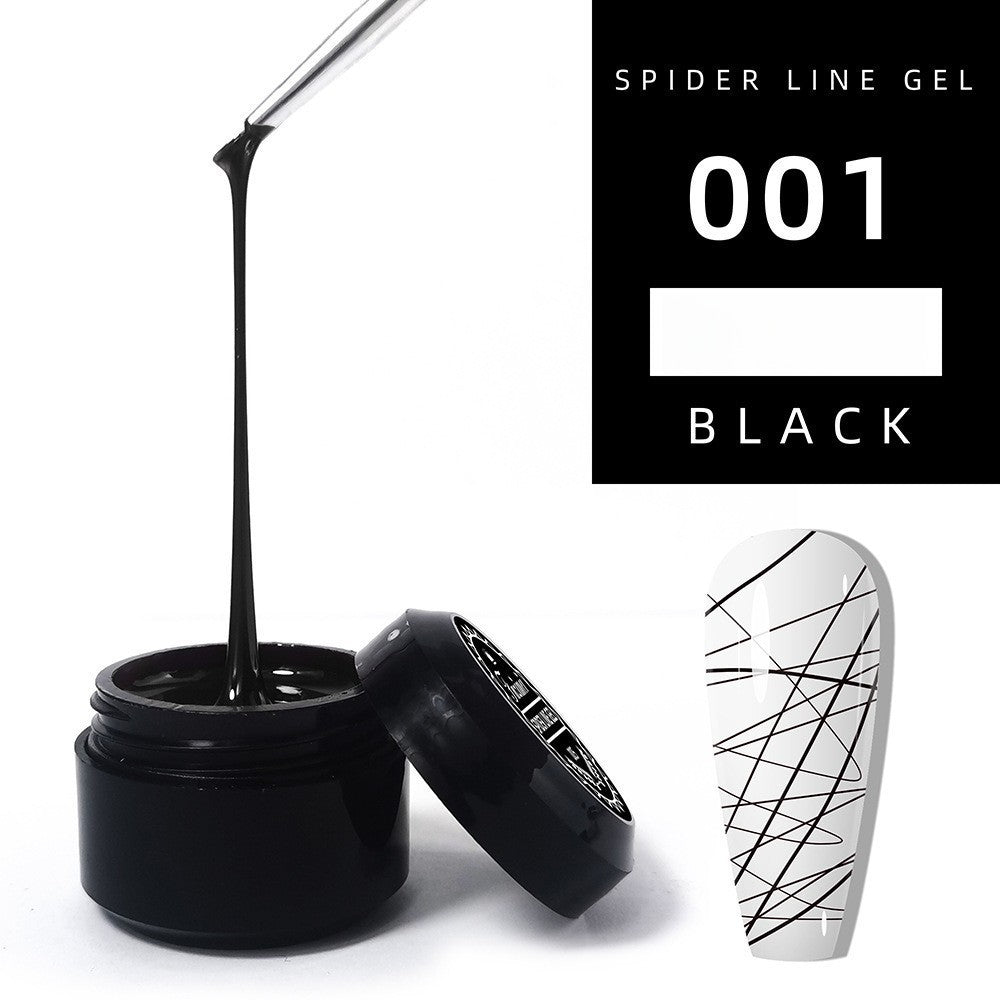 1060 Adhesivo elástico para uñas con pincel, pegamento para esmalte de uñas, fototerapia, pegamento tipo araña para uñas, pegamento pintado de metal, pegamento para tirar de alambre, pegamento de seda, uñas postizas