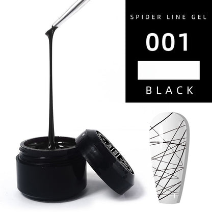 1060 Adhesivo elástico para uñas con pincel, pegamento para esmalte de uñas, fototerapia, pegamento tipo araña para uñas, pegamento pintado de metal, pegamento para tirar de alambre, pegamento de seda, uñas postizas