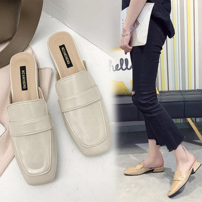 Women's Square Toe Mule Slippers