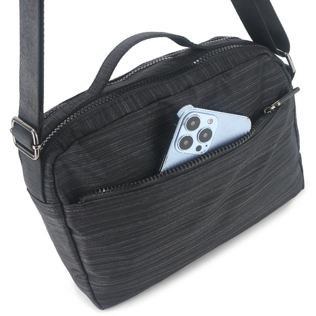 Bolso bandolera deportivo de gran capacidad para exteriores, bolso de viaje multifuncional, bolso cruzado resistente al desgaste e impermeable para hombre, bolso cruzado informal 