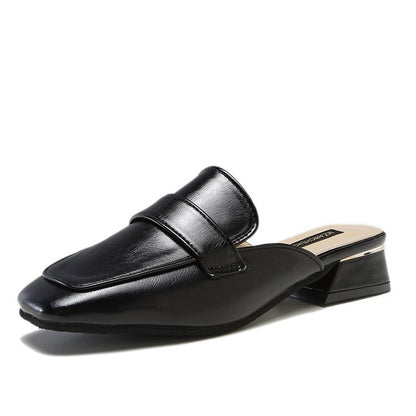 Women's Square Toe Mule Slippers