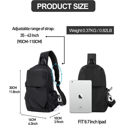 Riñonera, bolso de pecho, cangurera cruzada unisex, bandolera táctica multifuncional antirrobo con correa única para senderismo y ciclismo. Ideal para caminar, andar en bicicleta, viajar y hacer ciclismo. 