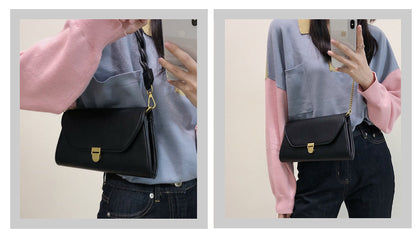 Design hobo shoulder bag female, retro shoulder bag small, crossbody versatile chain small square bag