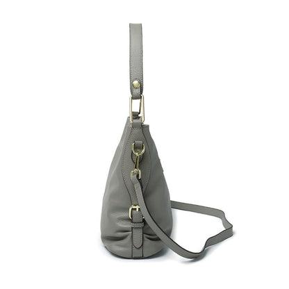 Elegante bolso de piel auténtica - Bolso hobo y bolso bandolera de piel con estilo 