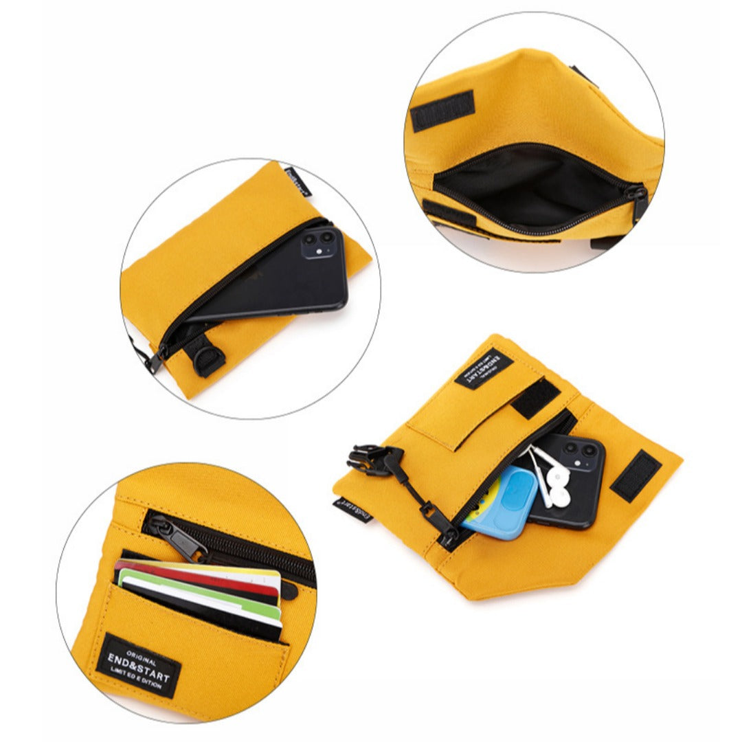 Mini bolso bandolera para hombre - Bolso pequeño y ligero para teléfono móvil para mujer y niño, mochila bandolera informal individual 