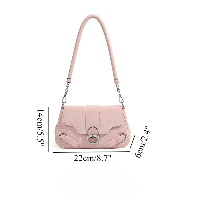 Small shoulder bag, commuter versatile hobo shoulder bag, design baguette bag underarm bag