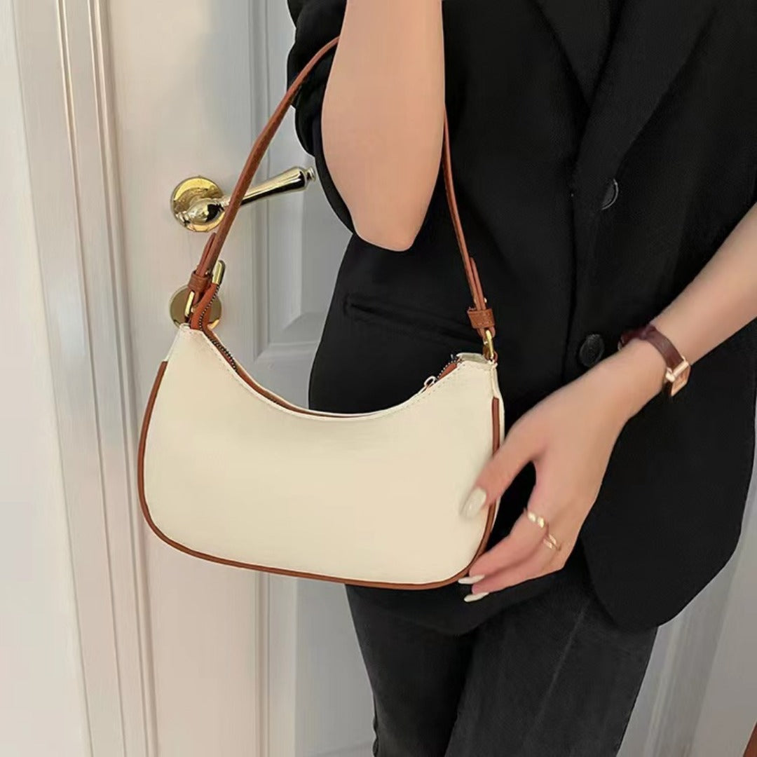 Elegante bolso pequeño de hombro – Bolso de hombro con estilo y bolso de media luna para mujer, bolso hobo perfecto para otoño